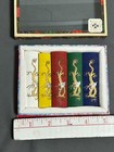Set Of 5 Vtg Japan China Dragon Calligraphy Drawing Ink Sticks New In Box 1960s