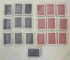 Lot Of 19 New Sealed Decks Of Playing Cards Red Blue Unbranded