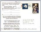 Frank Geiger Philatelists Stamp Collection Postcard 2002 Usa 4 X 6