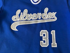 Rare Milb  California League Reno Silver Sox Game Worn Home Jersey Sz Xl Wow   