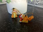 Christmas Tree Ornament Garfield Russell Stover Vtg 1990s Holiday Decor Set Of 2