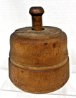 Vintage Butter Or Cookie Press Floral Plant Carved Wood 3 1 2  Wide