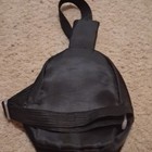 Black Men s Small Crossbody Sling Bag  Zip Closure  Adjustable Strap  Smiley