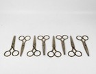 8 Pairs Children 4 3 4  Metal Pointy Scissor Made In China