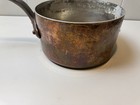 Vintage French 9in Copper Saucepan Made In France Hammered Tin Lining 4 5qt