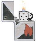 Zippo 48623  32 Flame Design High Polish Chrome Lighter