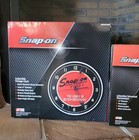Snap-on Tools Collectible Led Wall Clock Ssx16p103k0 And Ssx25p117 Thermometer 