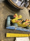 Antique Noma Wooden Pull Toy 30s - Vintage Painted Ducks Decor Christmas Easter