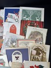 Vintage Christmas Greeting Cards Used And Unused  Lot Of 50   2