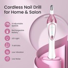 36pcs 20000rpm Cordless Nail Drill Kit 4 Speed 11 Bits Manicure Pedicure Set