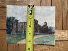 19th Century Antique Watercolor Painting Colchester Castle Uk Hermann Faber  de 