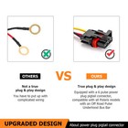 2pcs 3ft Rgb Cob Whip Light W plug-play Whip Wire For Polaris Rzr Pro Xp xp 1000