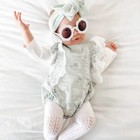 Infant Baby Girl Lace Rompers Bowknot Bodysuit Cute Newborn Ruffle Clothes