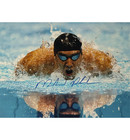 Michael Phelps Signed Olympic Swimming 16x20 Photo 3d Light Up Frame Beckett