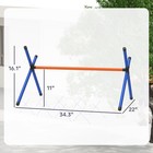 Pawhut Dog Agility Equipment  Dog Agility Course With Adjustable Height