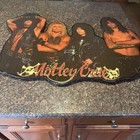 Vtg 1980s Motley Crue Large Wooden Clock 31   x23      Rare And Good Condition