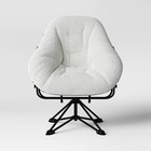 Padded Hex Swivel Chair Cream - Room Essentials