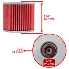 Oil Filter For Suzuki Gs750 1977 1978 1979 1980 1981 1982 1983 2-pack