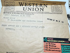 Album Scrapbook 1930   s 1940s Telegram Handkerchief Newsletter Photo Handwritten