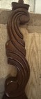 Antique Furniture Salvage  Carved Wood Solid Cherry Header Pediment Crafter