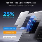 50 Watt Solar Panel 12v  N-type 16bb 50w Solar Panel 25  High Efficiency Mono   