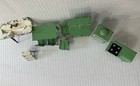 Tootsietoy Vintage Painted Metal Dollhouse Kitchen Lot Green white 10 Pieces
