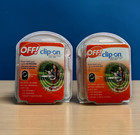 2 Pack  Off  Clip-on Mosquito Repellent Fan Circulated Starter Kit Up To 12 Hrs