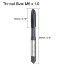 M6x1 0 Spiral Point Threading Tap H2 Hss Ticn Coated 2pcs