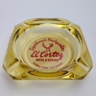 Vintage - El Cortez  Hotel And Casino - Downtown Las Vegas -  Amber Ashtray New