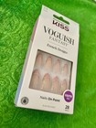 Kiss Voguish Fantasy French Medium Almond Press-on Nails Pink Nude Glue Included