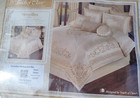 Touch Of Class Versailles Pearl Embroidered Comforter   2 Sham Set - Queen