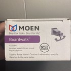 Moen Boardwalk Double Robe Hook In Brushed Nickel Silver Y3203bn Nip