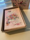 Nos Vintage Pink Glitter All Occasion Greeting Card Lot 14 W env Original Box