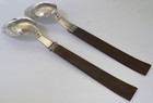 Salad Set William Spratling Sterling   Rosewood Taxco Mexico 1940 s