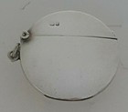 Antique Sterling Silver Round Match Safe Vesta Box Pendant Fob 1903 Chester