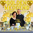 50th Golden Jubilee Anniversary Theme Party Decoration Latex Wedding Balloons