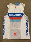 Mens Squadra Elite Aero Cycling Triathlon Tri Top Medium Pocket White