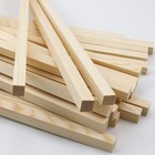 Billioteam 25 Pack Of Unfinished 1 2    X 12    Hardwood Square Wooden White