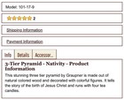 Three Tier Nativity Pyramid German Handcrafted Wood New Unique Htf Germany