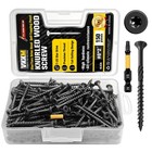  8 2 150pcs Black Torx Wood Screws  Rust-resistant Self-tapping Deck Screws