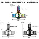 Precision Metal Spinning Top  Long Lasting Spin Time And Perfect Balance  Ski   