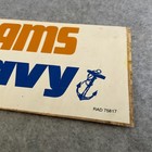 Vintage 1970 s Nfl Los Angeles Rams Go Rams Go Navy Bumper Sticker Rad75817
