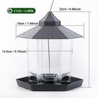 2x Hexagon House Bird Feeder - Squirrel Proof 1000ml Capacity Outdoor Hanging