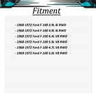 2x Front Durago Brake Drum For Ford F-100 1968 1969 1970 1971 1972