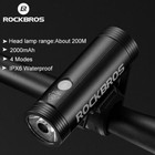 Rockbros Bicycle Light Front Headlight 5 Modes   Back Taillight usb Rechargeable