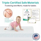 4 In 1 Crib Mattress  6  Dual Sided Memory Foam Toddler Bed Mattress  Cotton    