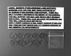 Rare Large - 12mm -earring Stabilizers Round Plastic Discs Support Backs- 20 Pcs