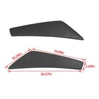 Pair Of Door Panel Insert For Ford Mustang 2010-2014 Black Self-adhesive