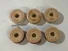 6 Vintage Star Bobbin Style L American Thread Co Made In The Usa  with Thread 