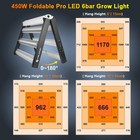 Phlizon Fd4500 450w Led Grow Light Bar For Indoor Plant Commercial Ir Veg Flower
